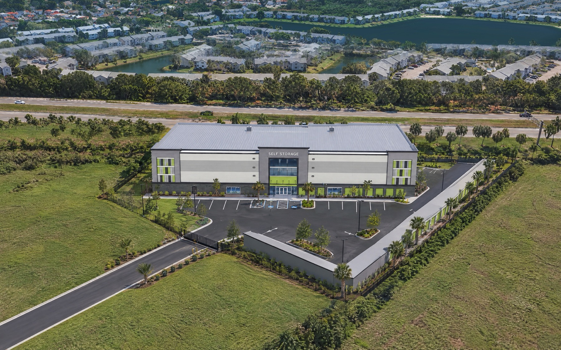 Architectural rendering of the RBS Homestead SW 328th Street facility, aerial front view